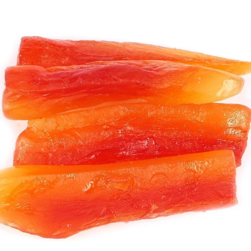Dried Papaya Strips - Sugar added -Snack Sweet Dry