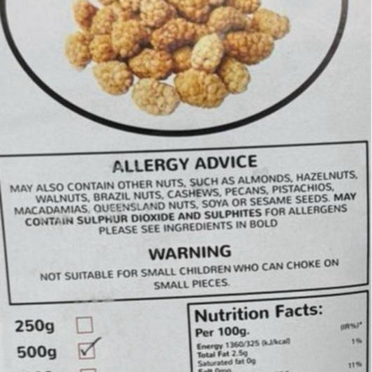 White Dried Mulberries