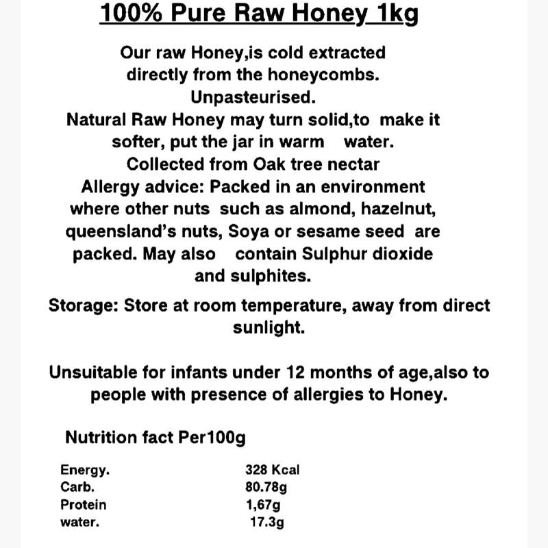 Forest Honey From Oak Tree 1Kg