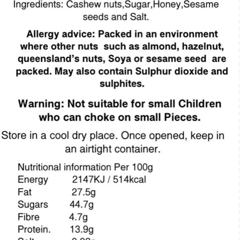 Honey Roasted sesame Cashews