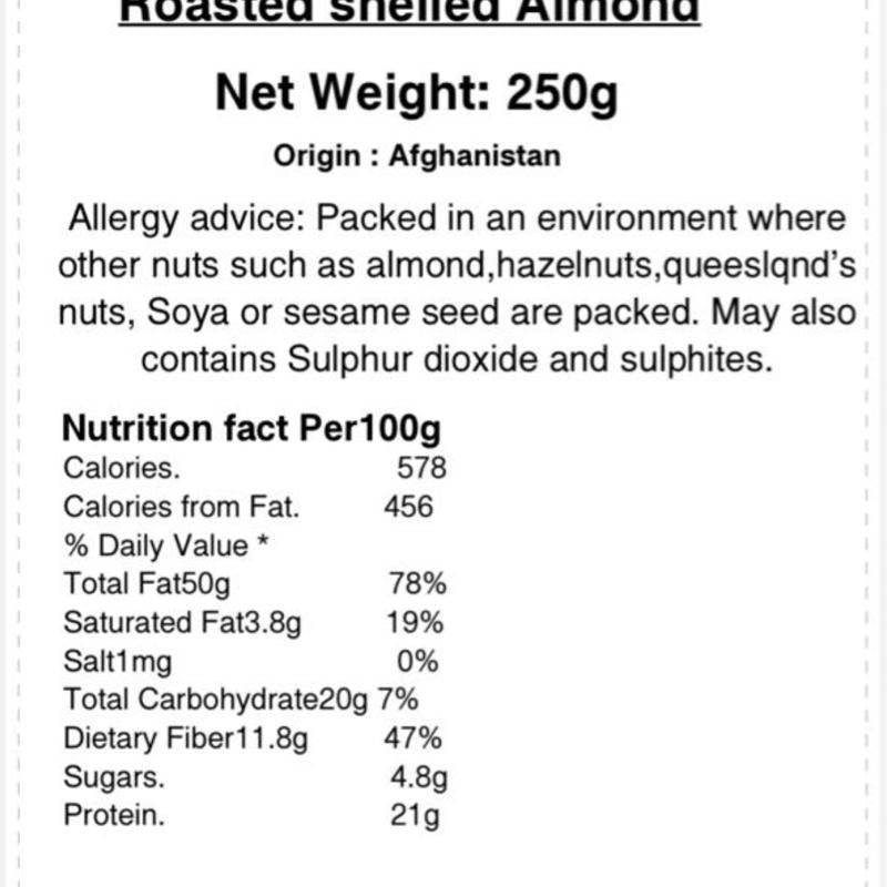 Roasted Shelled Almond/Easy Crushed
