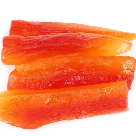 Dried Papaya Strips - Sugar added -Snack Sweet Dry