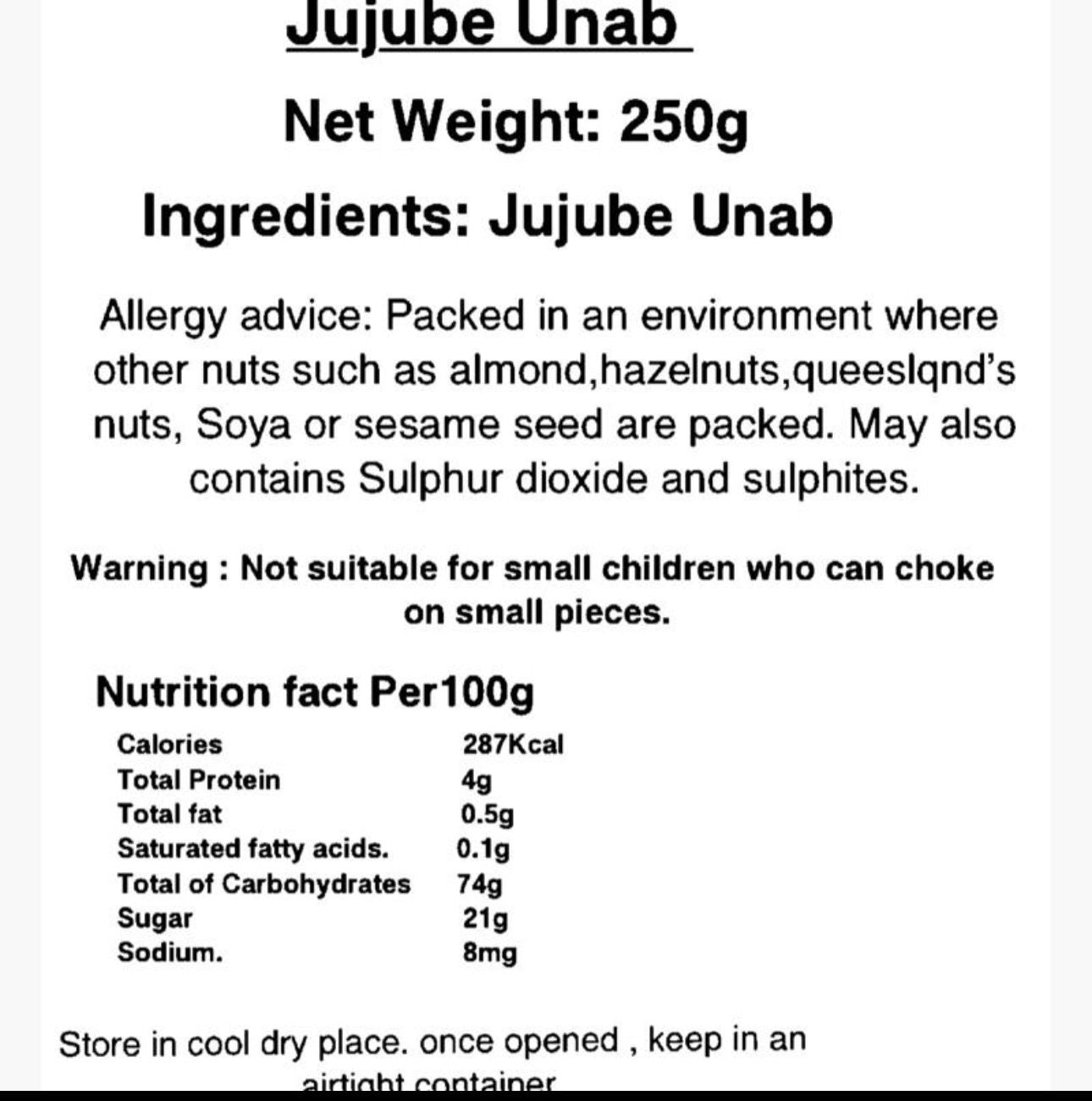 Jujube Unab